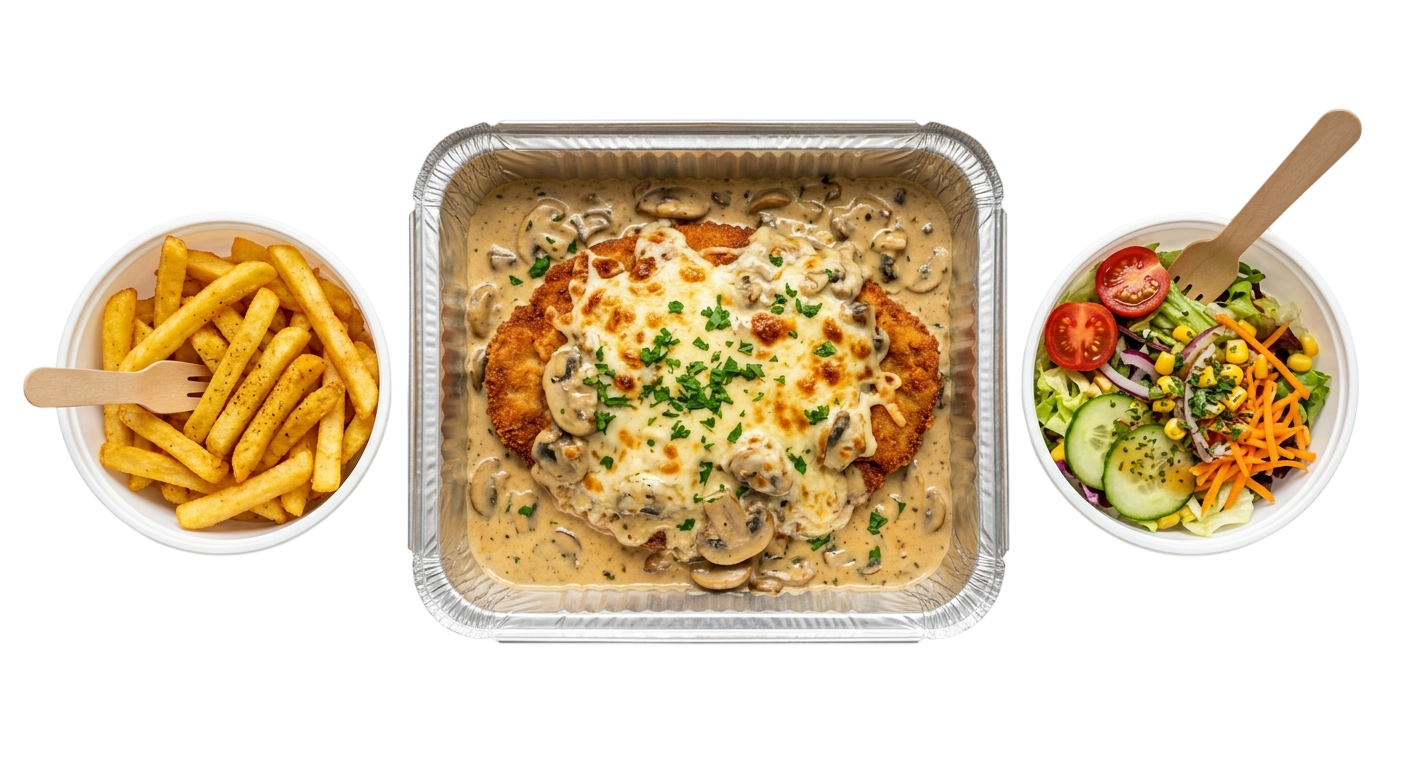 Schnitzel Pilz-Sahne